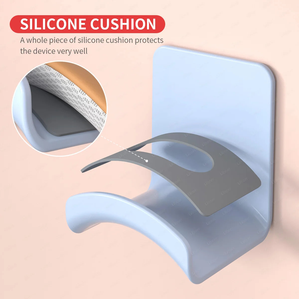 Headphone Stand Headphone Hanger Under Desk Wall Mounted Gaming Headset Stand Multi-color Headset Holder Under Table Support