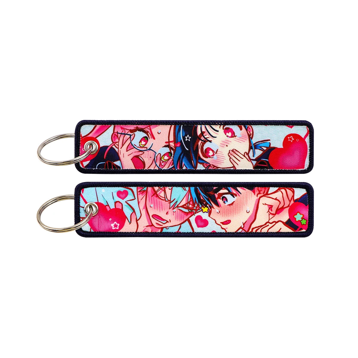 Classic Anime Cool Embroidery Key Fobs Key Tag Motorcycles Cars Backpack Chaveiro Keychain For Friends Fashion Key Ring Gifts