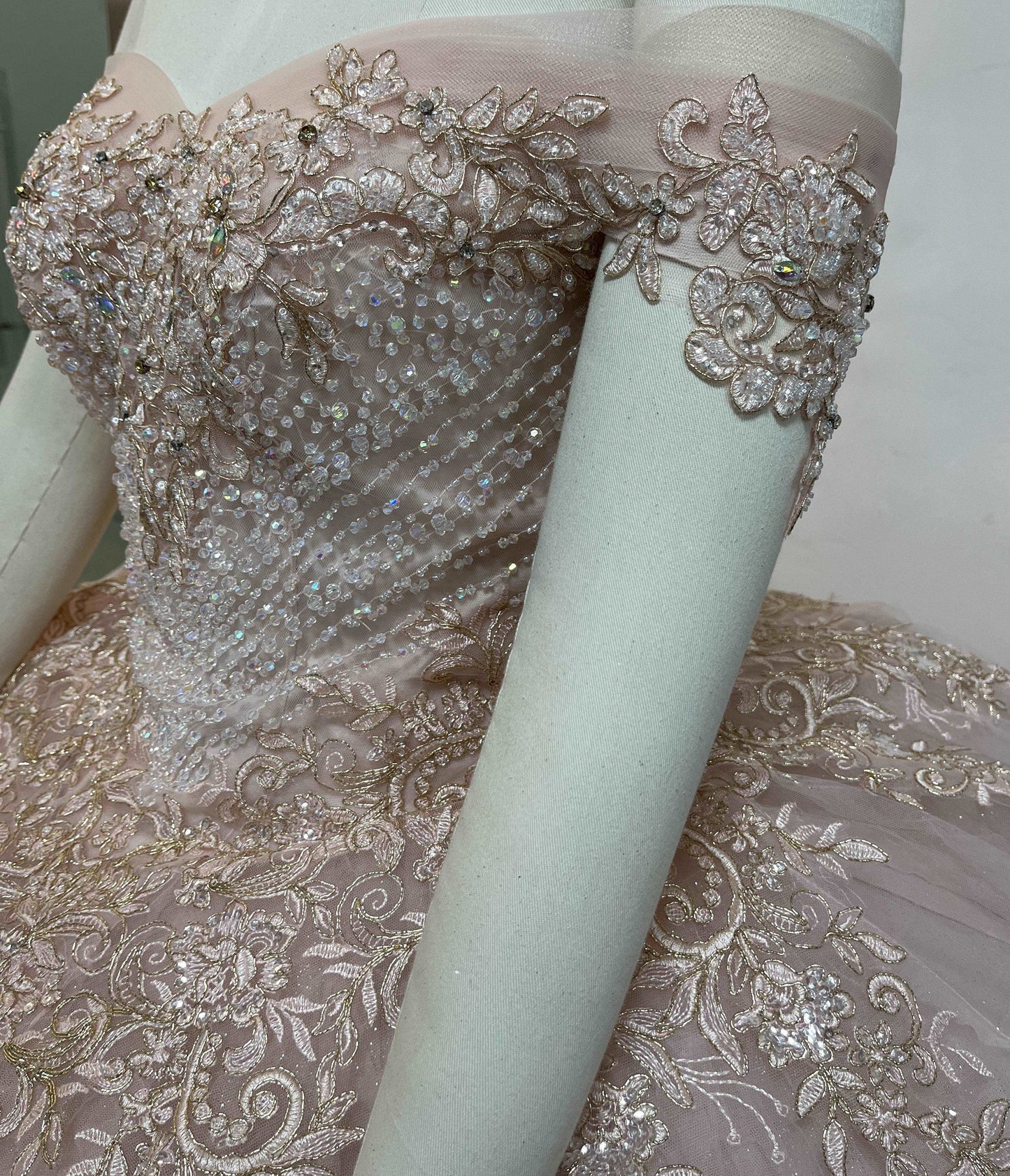 (LIVE 11) Crystal Beading and Sequin Glitter Tulle Quinceanera Dress plain mature bodycon party blue dress quince square neck plain