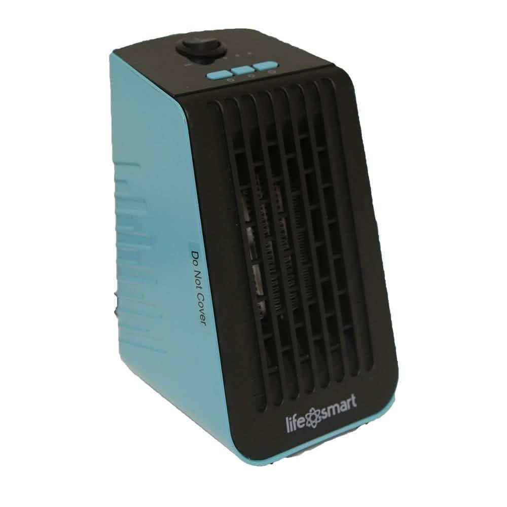 Life Smart Desktop Personal Heater & Fan - Assorted Colors