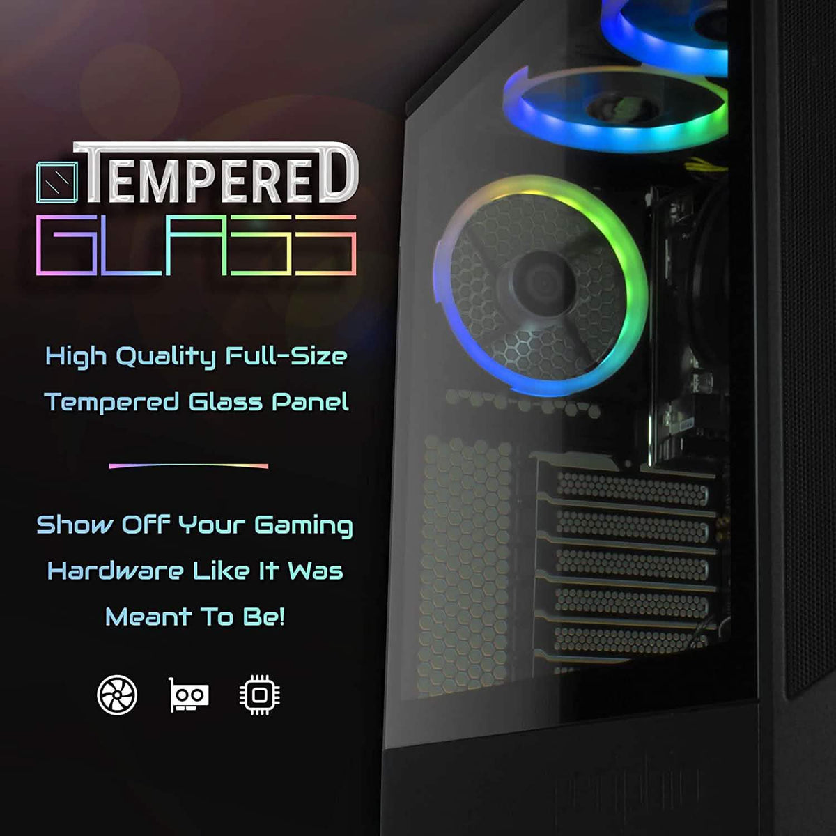 Periphio Reaper Gaming PC Computer 16GB DDR4 RAM 240GB SSD + 1TB HDD (Refurbished)