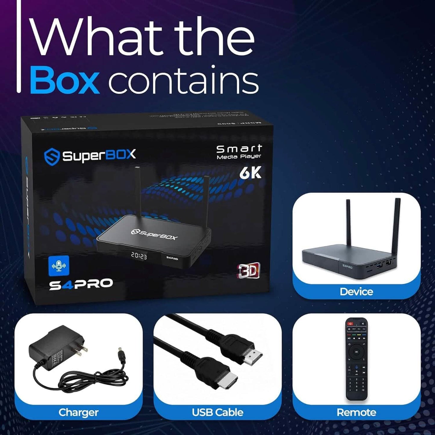 WALLECOM 2023 Latest S4 PRO Smart TV Box (Refurbished)