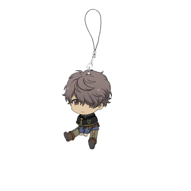 Anime Black Clover Phone Charm Keychain Acrylic Black Clover Small Mobile Phone Chain Key Rin Accessories Fans Gifts