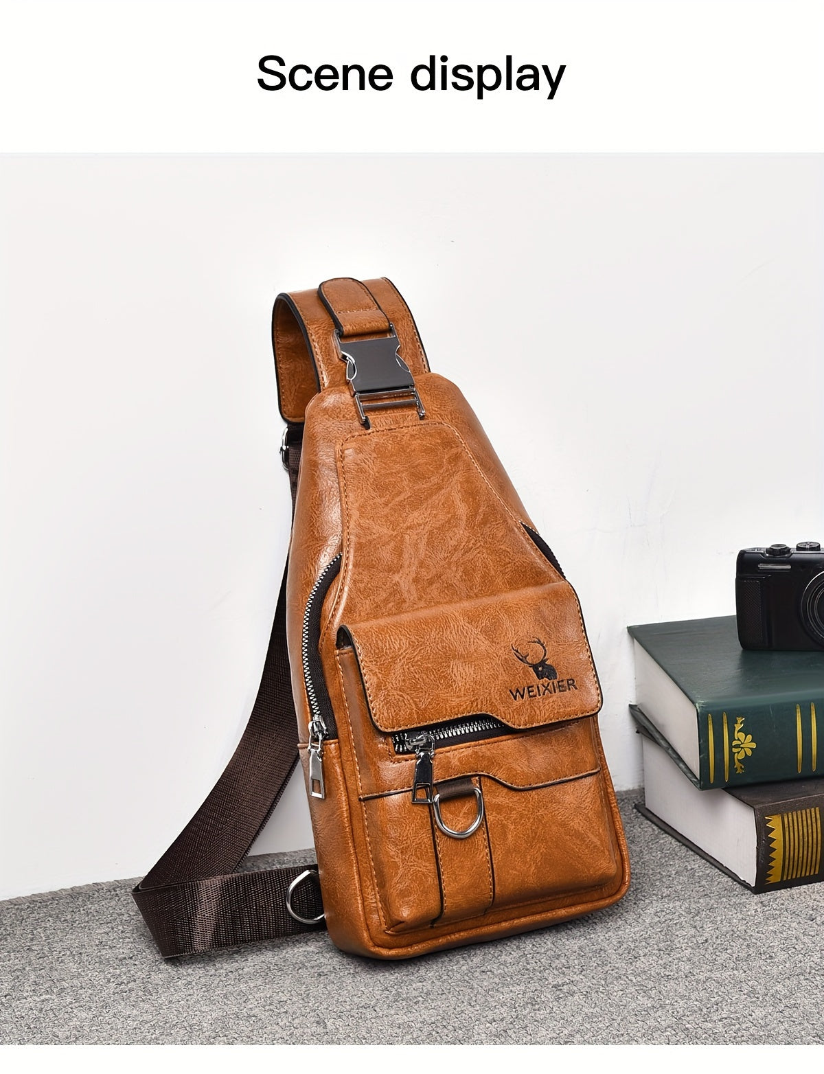 New Waterproof, Stainproof And Wear-resistant Ladies Crossbody Bag Ladies Chest Bag Handbag Shoulder Bag Shoulder Bag Hand Bag With Card Bag Two-piece Set, PU Fabric, Large Pocket And Large Capacity, Easy To Carry, New Textur