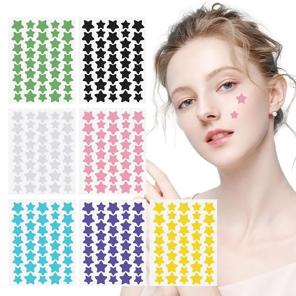40pcs Star Shape Acne Patch Invisible Remove Blemish Stickers Pimple Cover Easy Apply Patches Face Treatment Skin Care
