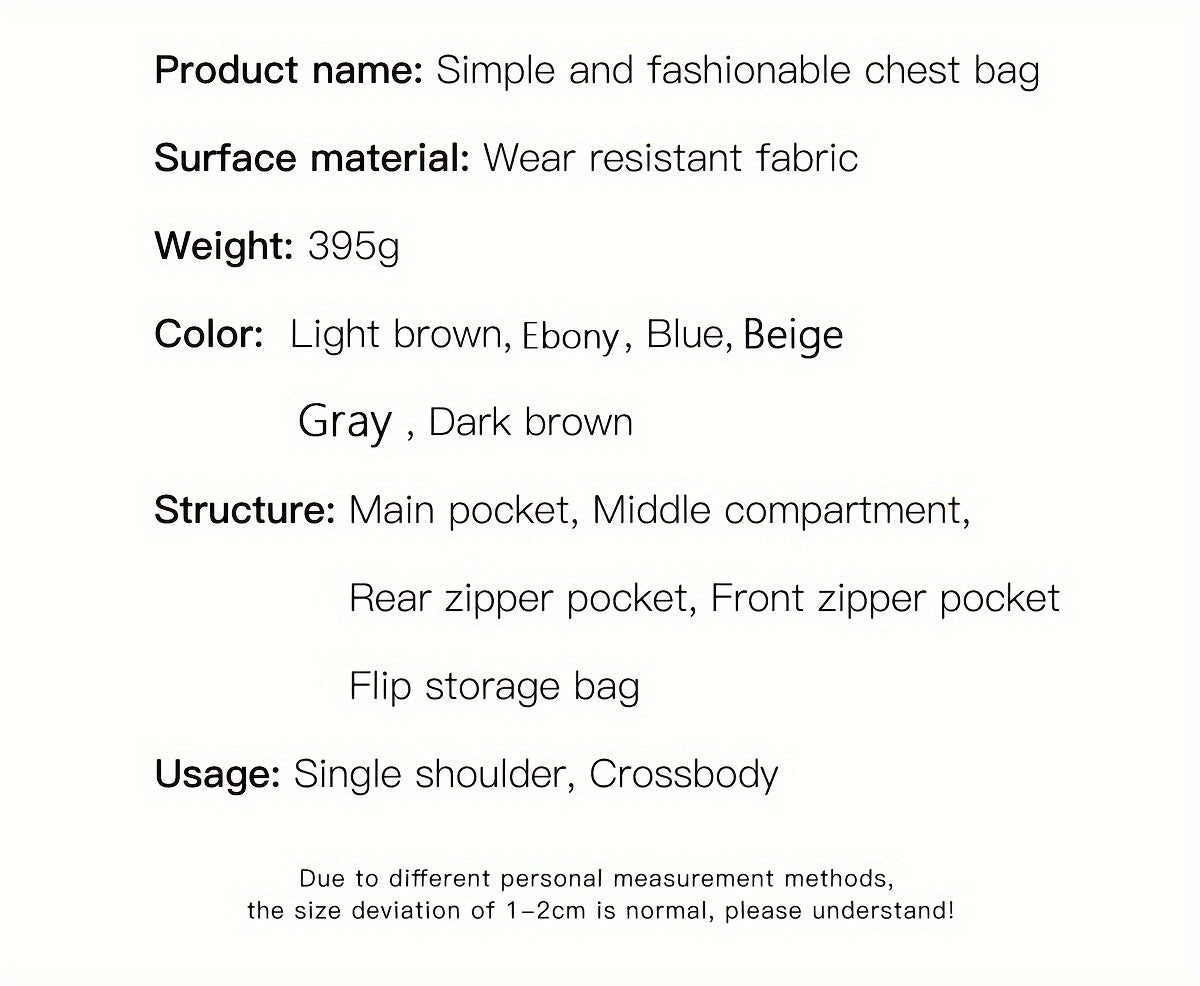 New Waterproof, Stainproof And Wear-resistant Ladies Crossbody Bag Ladies Chest Bag Handbag Shoulder Bag Shoulder Bag Hand Bag With Card Bag Two-piece Set, PU Fabric, Large Pocket And Large Capacity, Easy To Carry, New Textur