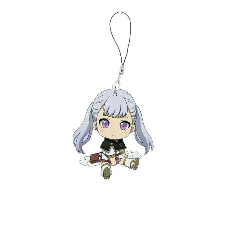Anime Black Clover Phone Charm Keychain Acrylic Black Clover Small Mobile Phone Chain Key Rin Accessories Fans Gifts