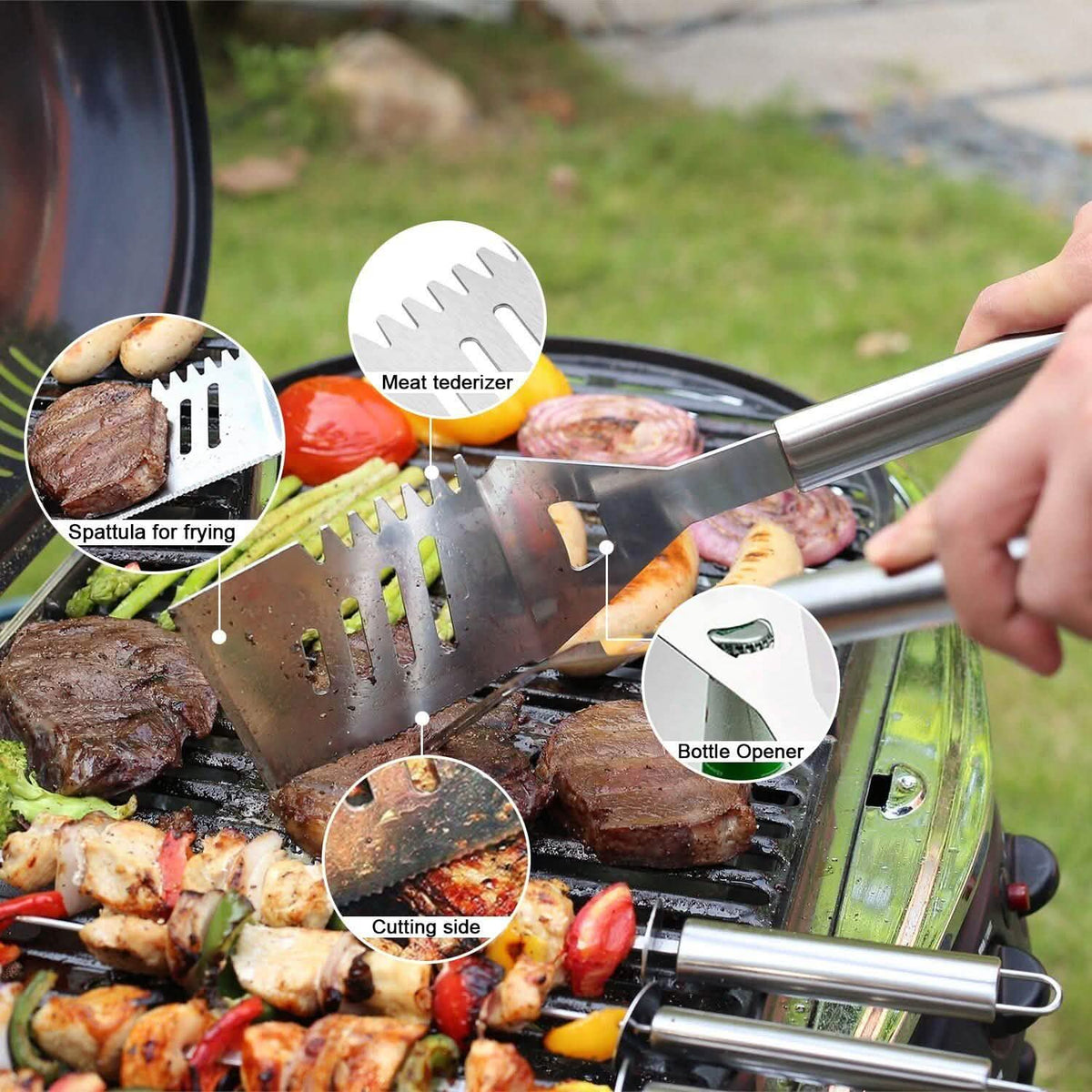 14-Piece Set: BBQ Grill Tool Set