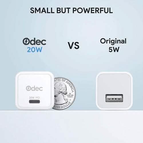 2-Pack: 20W iPhone Fast Charger Type C Wall Charging Adapter