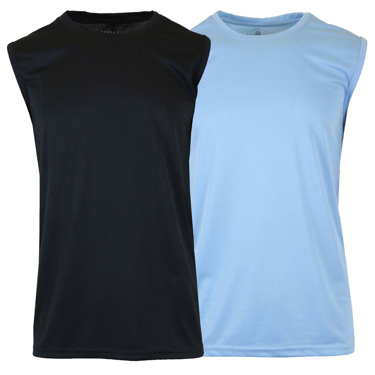 2-Pack: Men's Moisture Wicking Wrinkle Free Tagless Peformance Tops