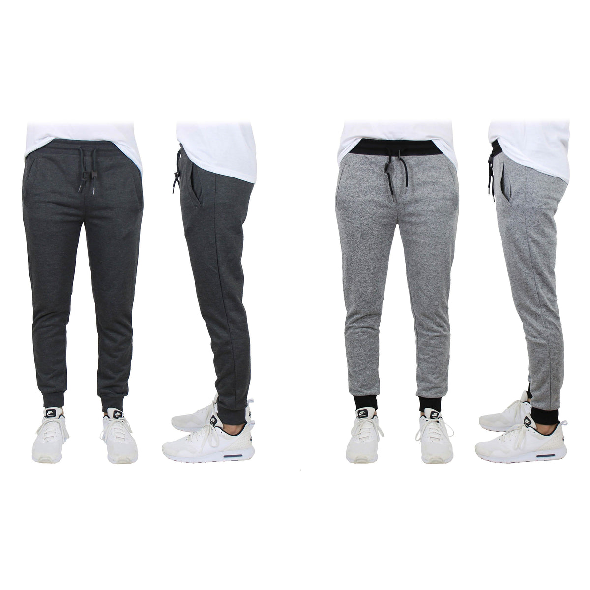 2-Pack: Men's Slim-Fit French Terry Jogger Lounge Pants