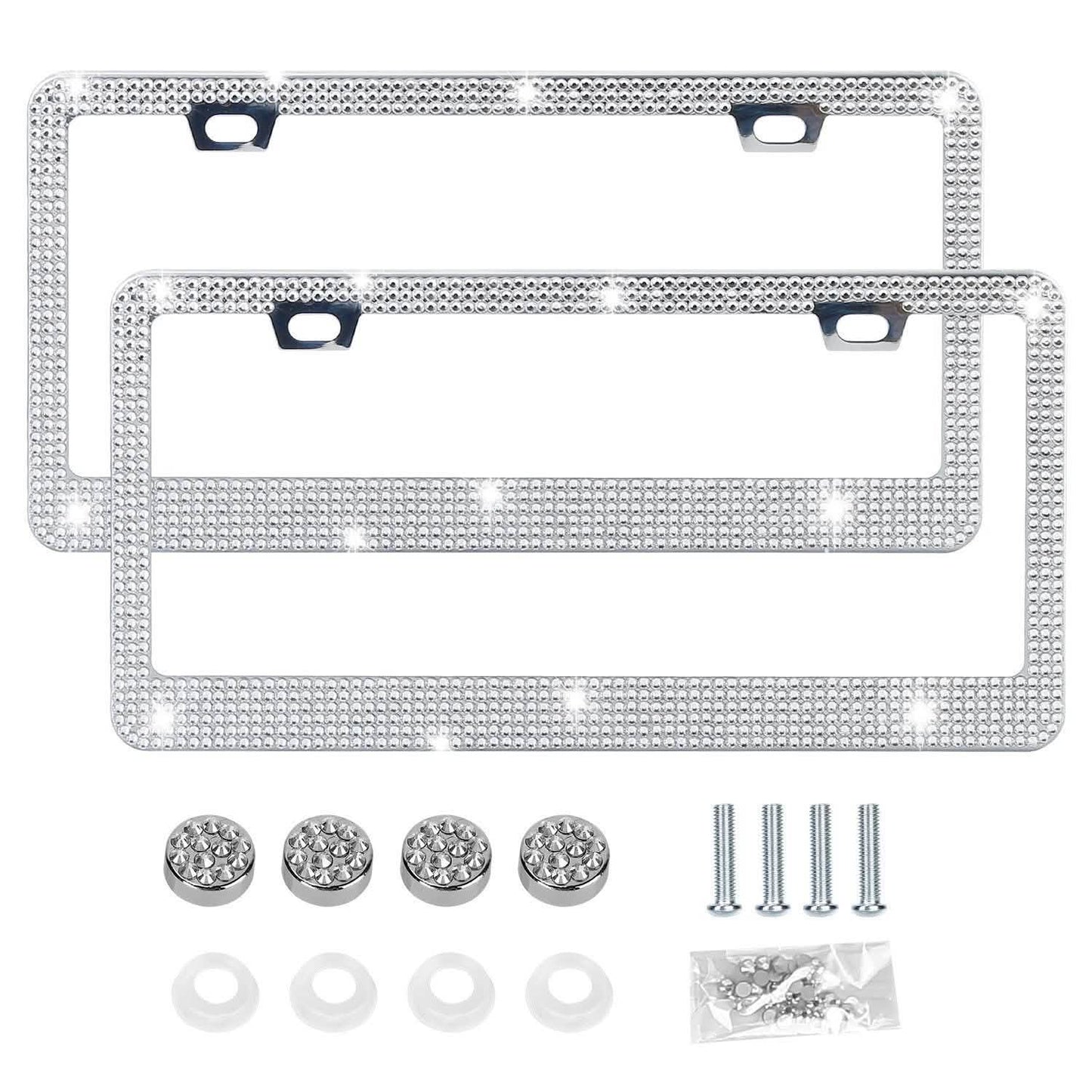 2-Piece: Bling License Plate Frames