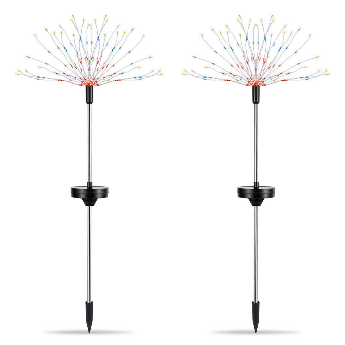 2-Piece: Solar Powered Starburst Garden Lights