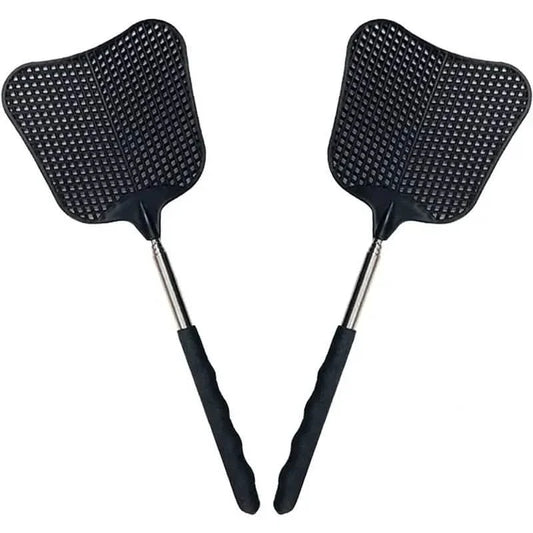 2-Pieces: Heavy Duty Telescopic Fly Swatter Set