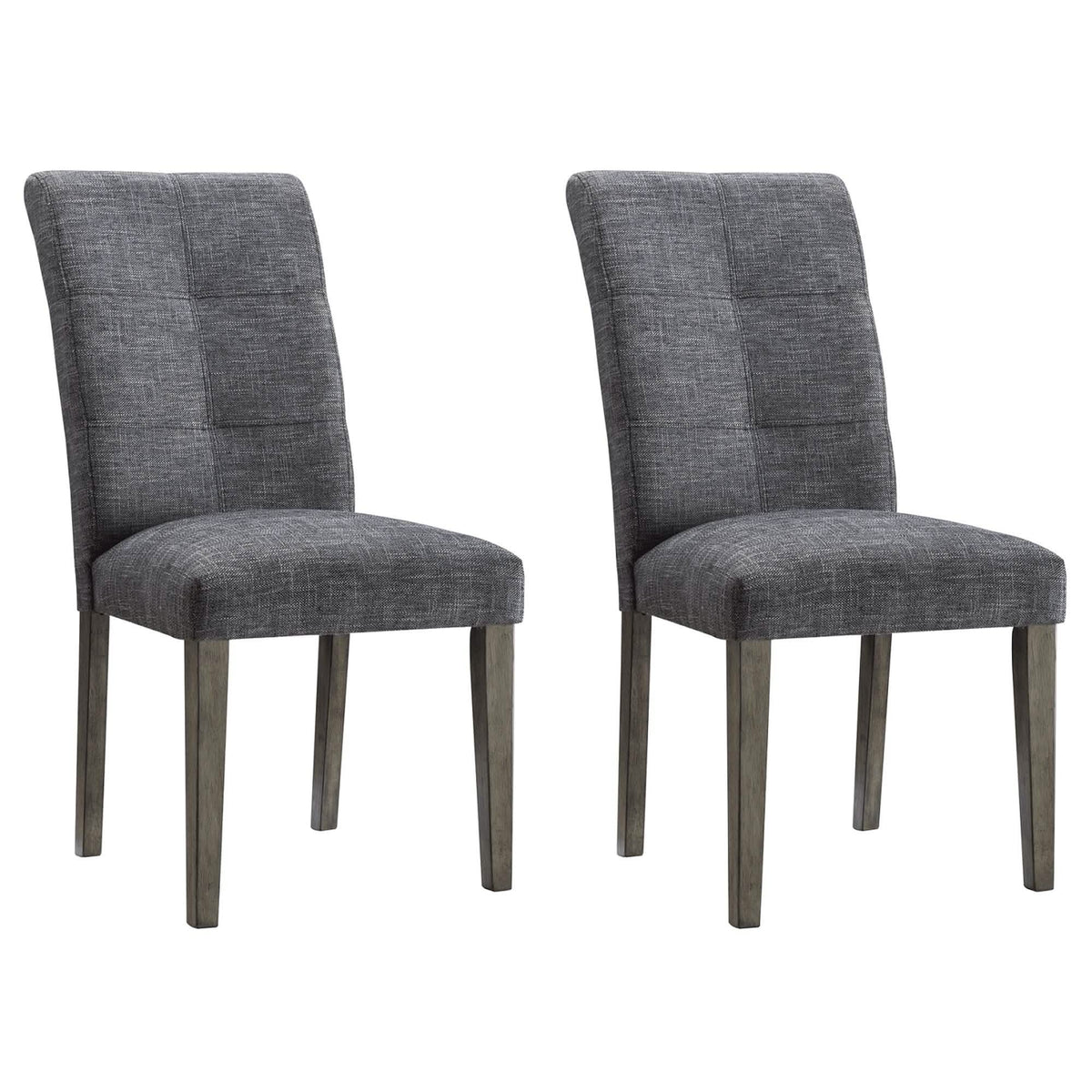 2-Pieces Set: Dining Room Chairs with Solid Wood Legs