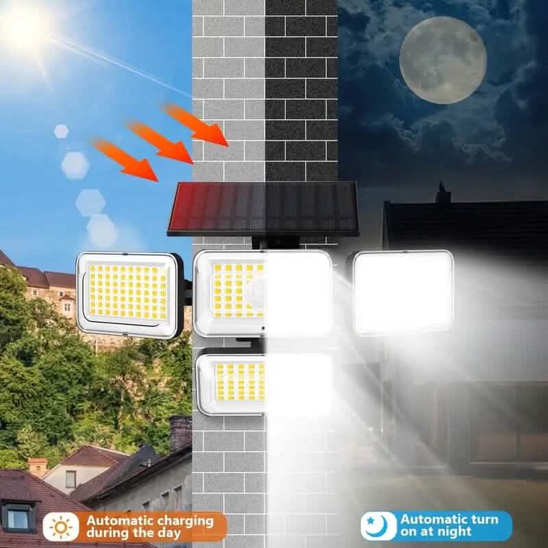 2-Pieces Set: Super Bright Solar Motion Sensor Outdoor Light