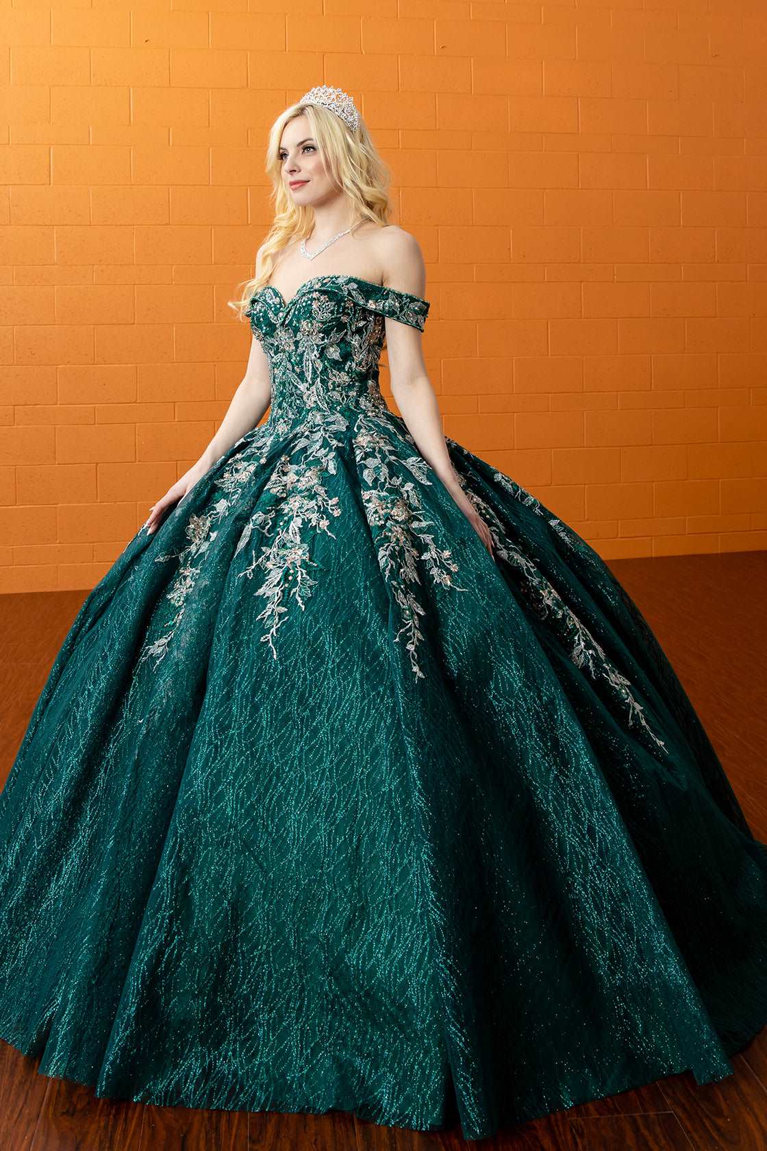 Beautiful Quinceanera Dress with Tulle and Embroidery - Elegant Off-Shoulder Design for Special Occasions