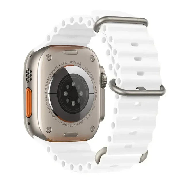 Ocean strap For Apple Watch Ultra 2 Band 49mm 10 9 8 7 45mm 41mm Silicone Bracelet Wristband iWatch 6 5 4 3 SE 44mm 40 42mm band