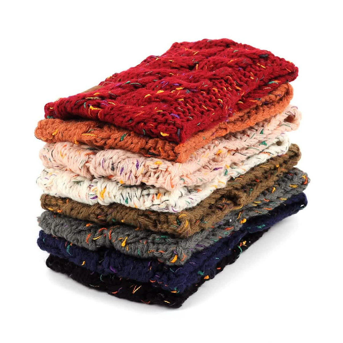 3-Pack: Assorted Colors Women's Knit Winter Headband Ear Warmer
