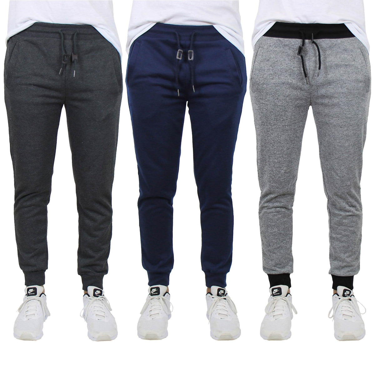 3-Pack: Men's French Terry Slim-Fit Jogger