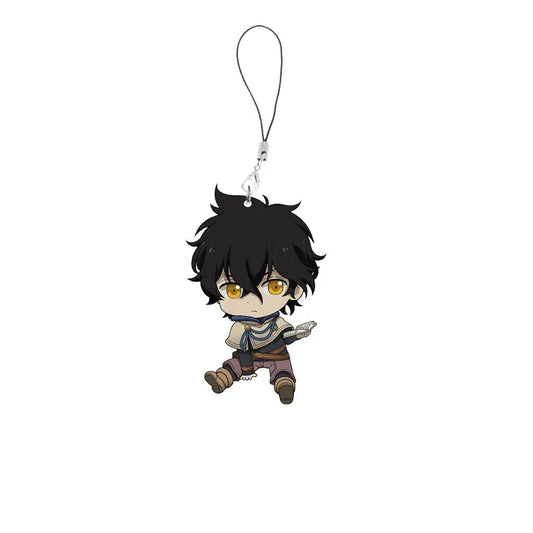 Anime Black Clover Phone Charm Keychain Acrylic Black Clover Small Mobile Phone Chain Key Rin Accessories Fans Gifts