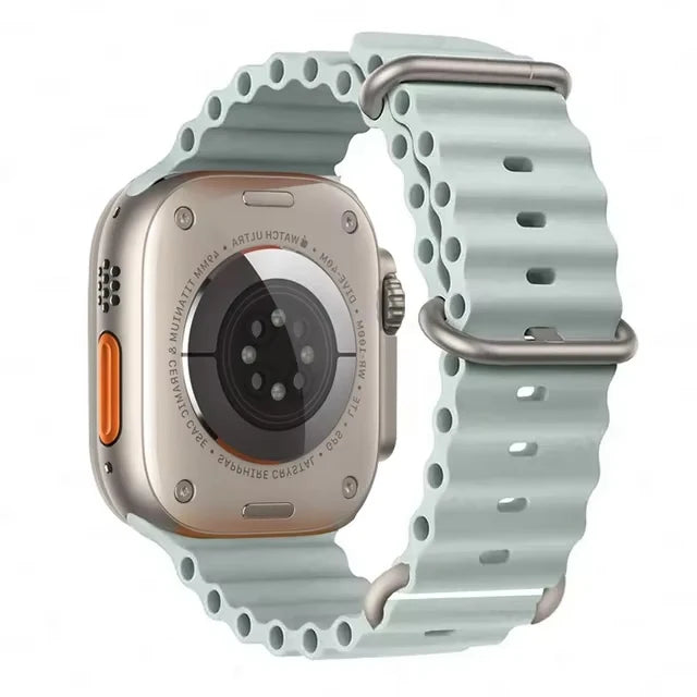 Ocean strap For Apple Watch Ultra 2 Band 49mm 10 9 8 7 45mm 41mm Silicone Bracelet Wristband iWatch 6 5 4 3 SE 44mm 40 42mm band