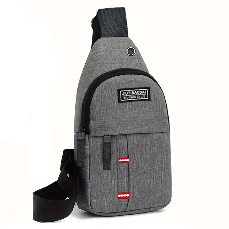 Men's fashionable, convenient, casual, waterproof, adjustable shoulder strap, large capacity waist bag suitable for outdoor acti