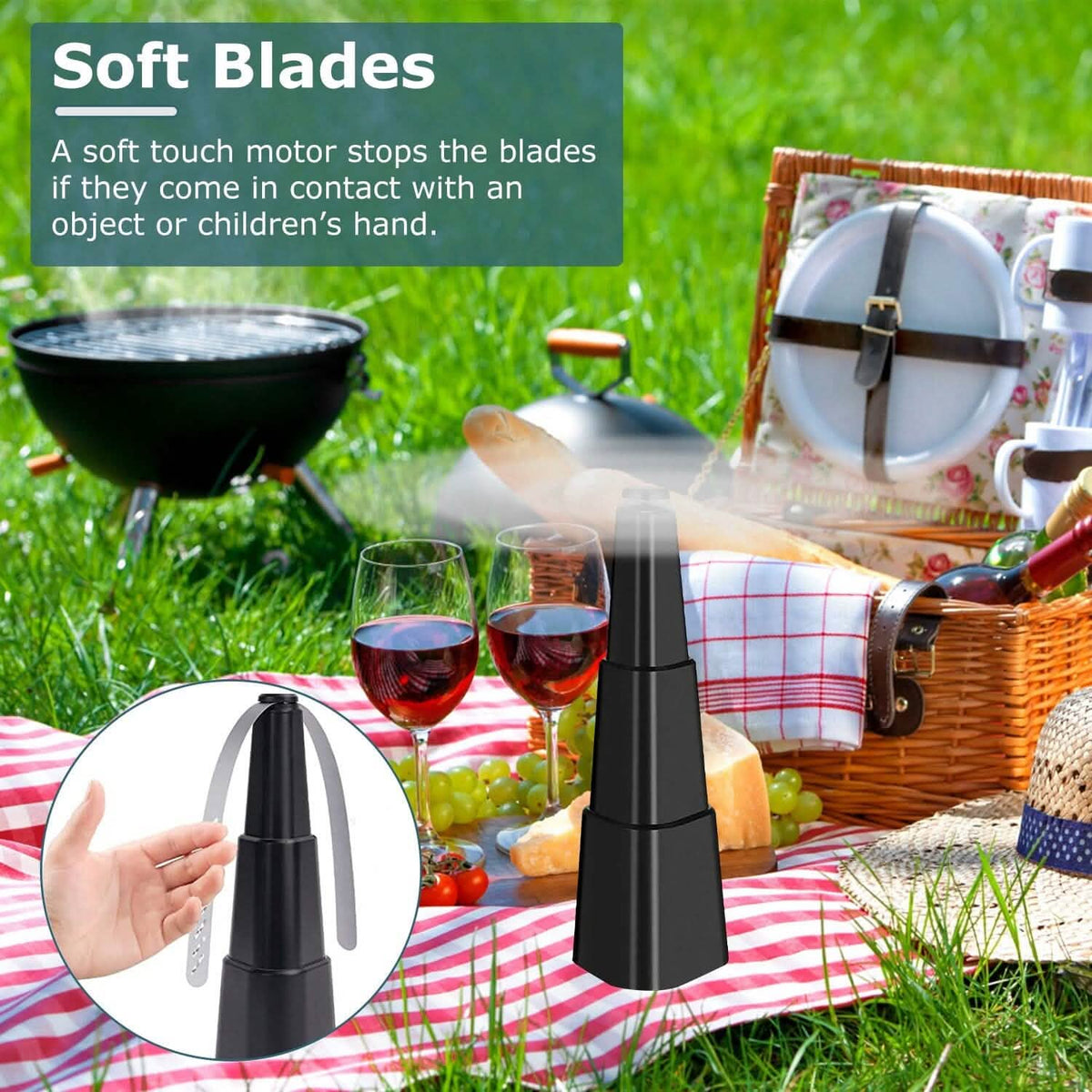 4-Pieces: Fly Repellent Fan Table Top Battery Powered Bug Deterrent