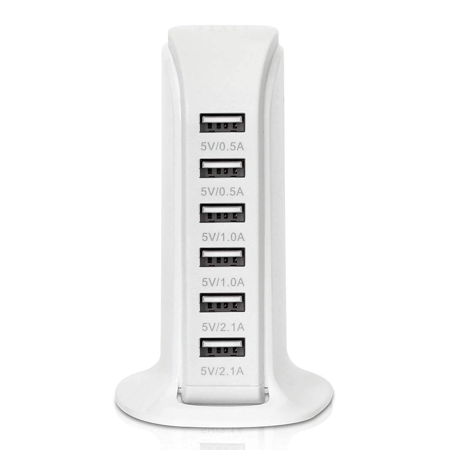 40-Watt 6-Port USB Charging Station for Smart Phones and Tablets
