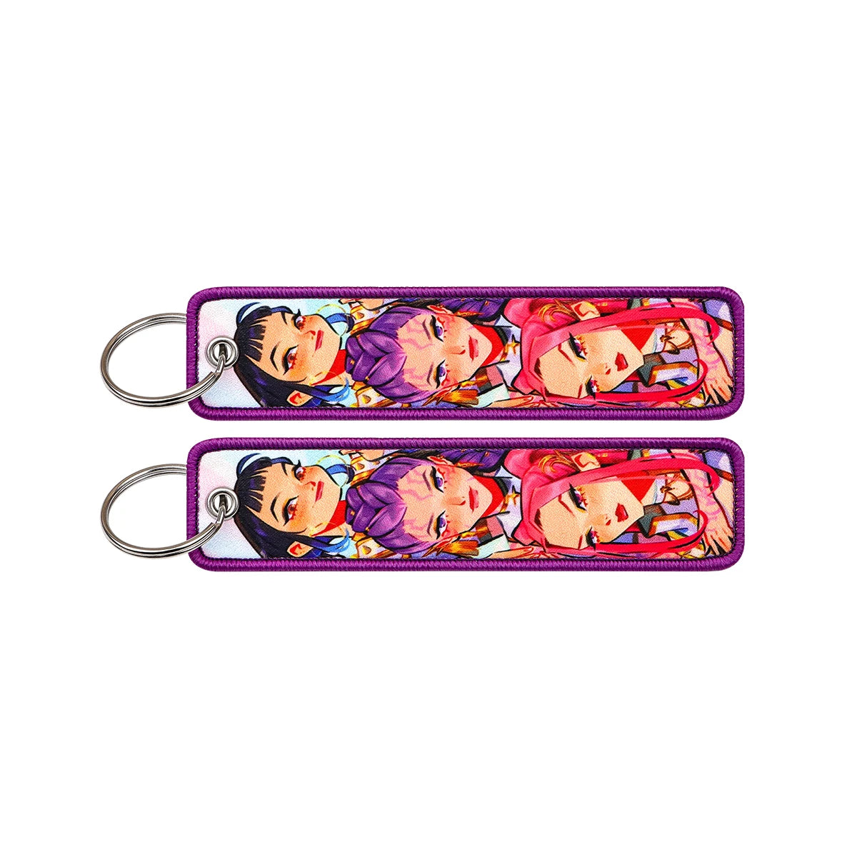 Classic Anime Cool Embroidery Key Fobs Key Tag Motorcycles Cars Backpack Chaveiro Keychain For Friends Fashion Key Ring Gifts