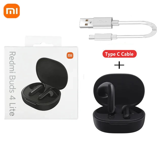 Xiaomi Redmi Buds 4 Lite  Wireless Earbuds  IP54 Waterproof Headset 20H Playtime Lightweight Comfort Fit Headphones