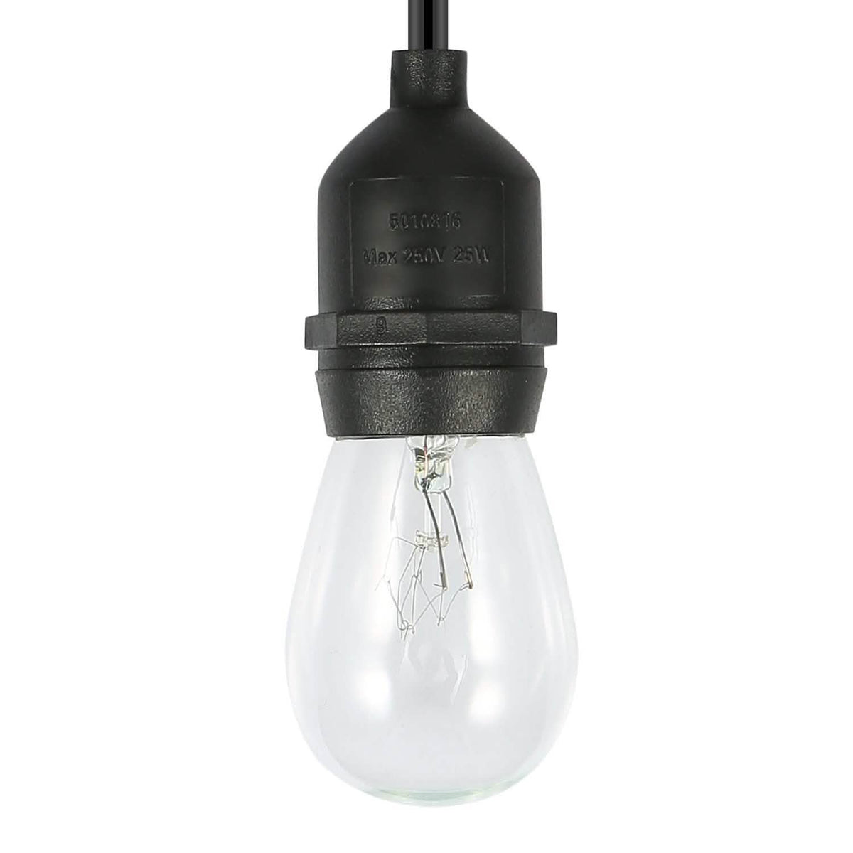 48ft Outdoor String Light Waterproof Patio String Lights Bulbs