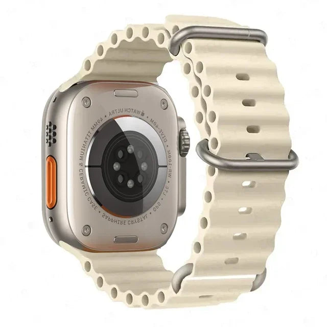 Ocean strap For Apple Watch Ultra 2 Band 49mm 10 9 8 7 45mm 41mm Silicone Bracelet Wristband iWatch 6 5 4 3 SE 44mm 40 42mm band