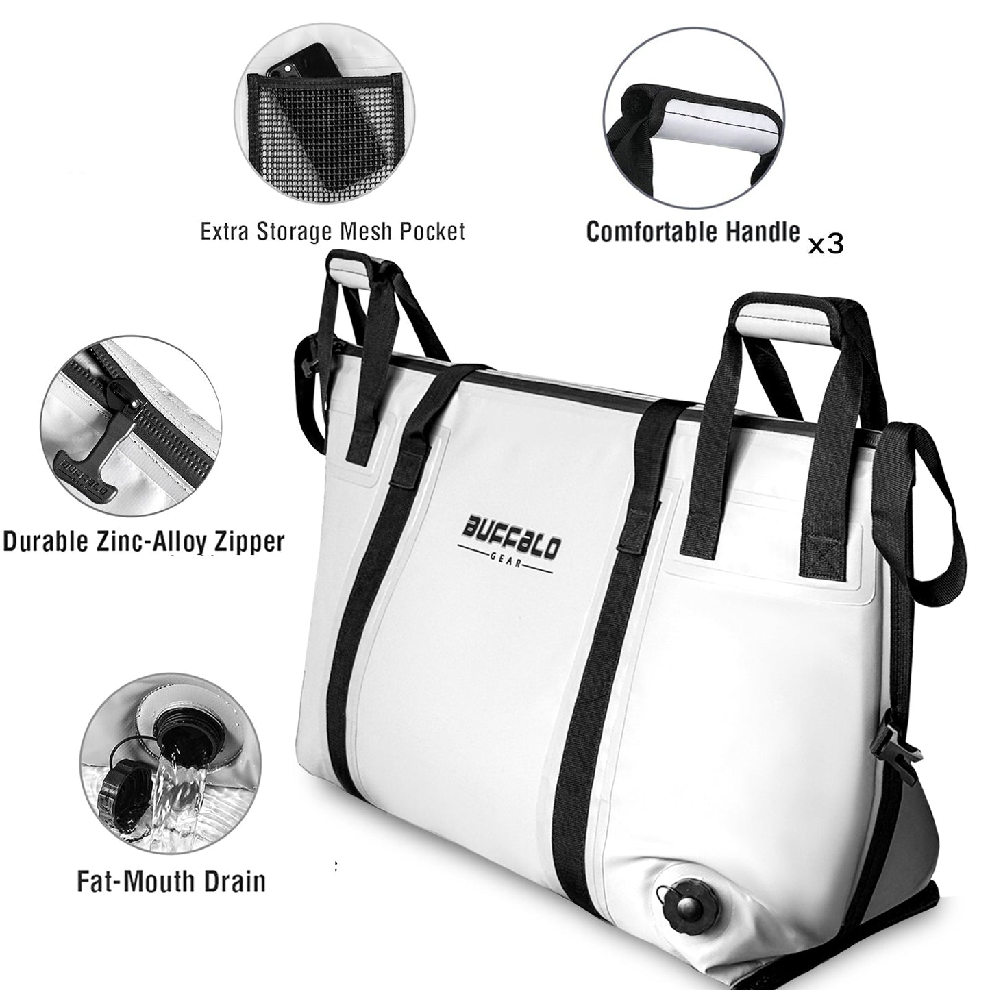 58QT Fish Cooler Bag With Flat Bottom