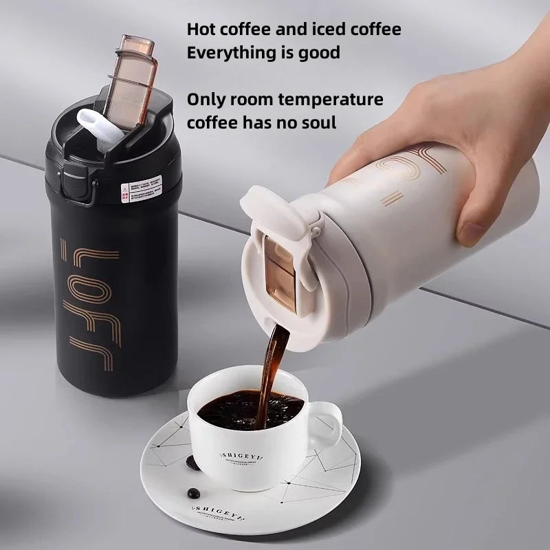 Coffee thermal mug Stainless Steel Thermos Tumbler Cups Vacuum Flask thermo Water Bottle Tea Mug Thermocup commercial affairs