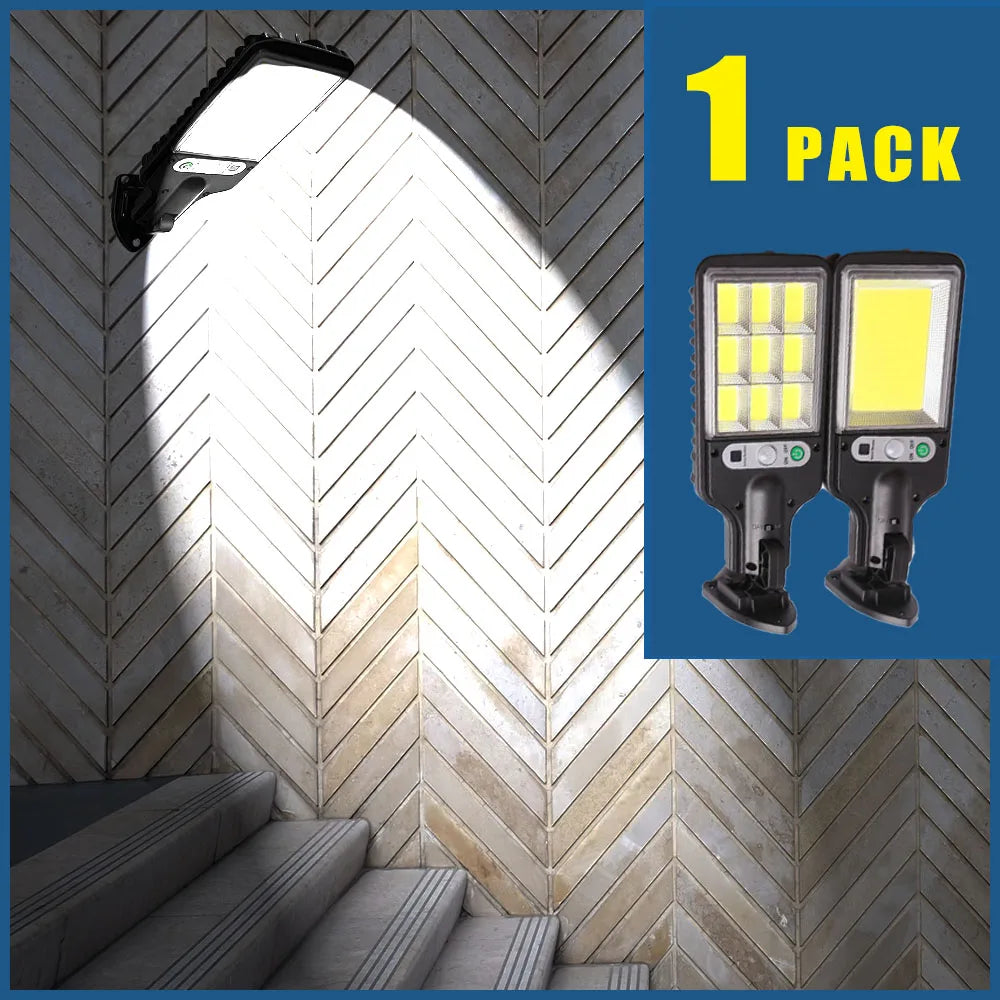 Garage Door Street Lights Outdoor Wireless Induction Solar Wall Lamp Motion Sensor with 3 Lighting Modes Garden Patio Path Yard