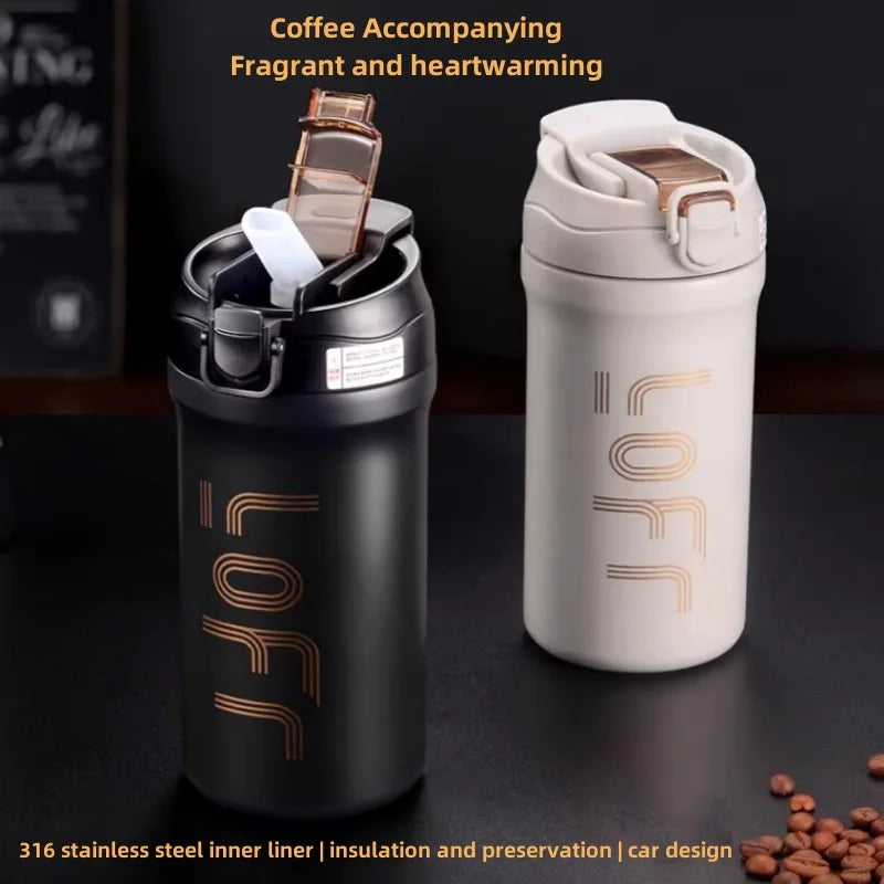 Coffee thermal mug Stainless Steel Thermos Tumbler Cups Vacuum Flask thermo Water Bottle Tea Mug Thermocup commercial affairs
