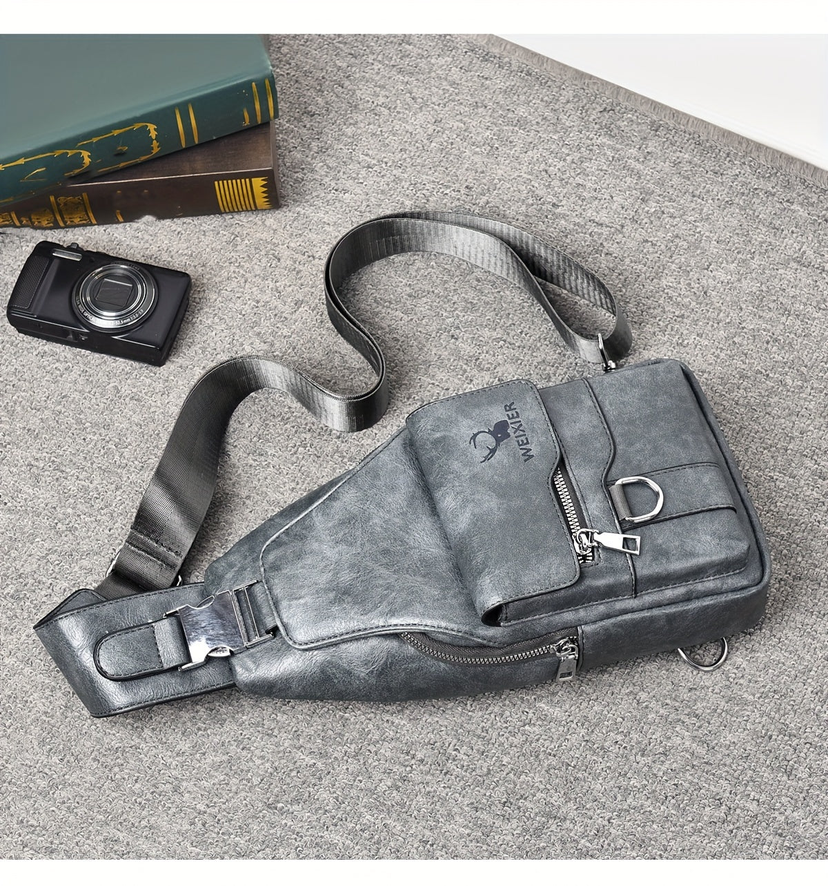 New Waterproof, Stainproof And Wear-resistant Ladies Crossbody Bag Ladies Chest Bag Handbag Shoulder Bag Shoulder Bag Hand Bag With Card Bag Two-piece Set, PU Fabric, Large Pocket And Large Capacity, Easy To Carry, New Textur