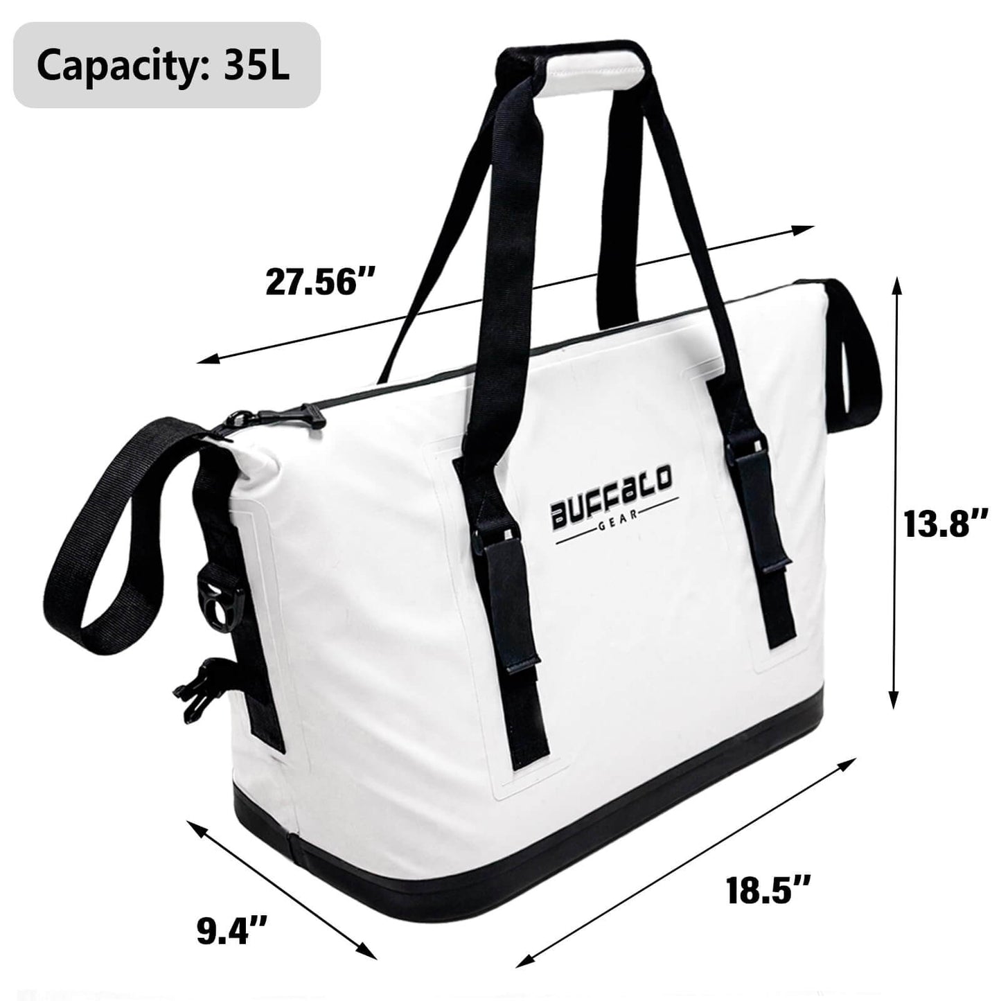 37QT Fish Cooler Bag With Seamless Insulation