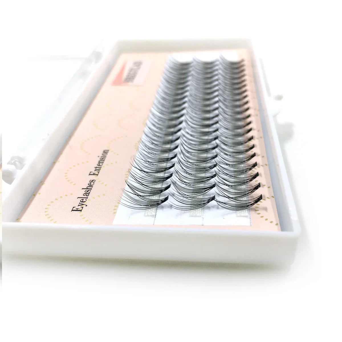HBZGTLAD 10rows 110fans Diy Cluster Lashes8-16mm Cat Eye Lashes Invisible Band Premium Mink Manga Lash Clusters  Spiky Lashes
