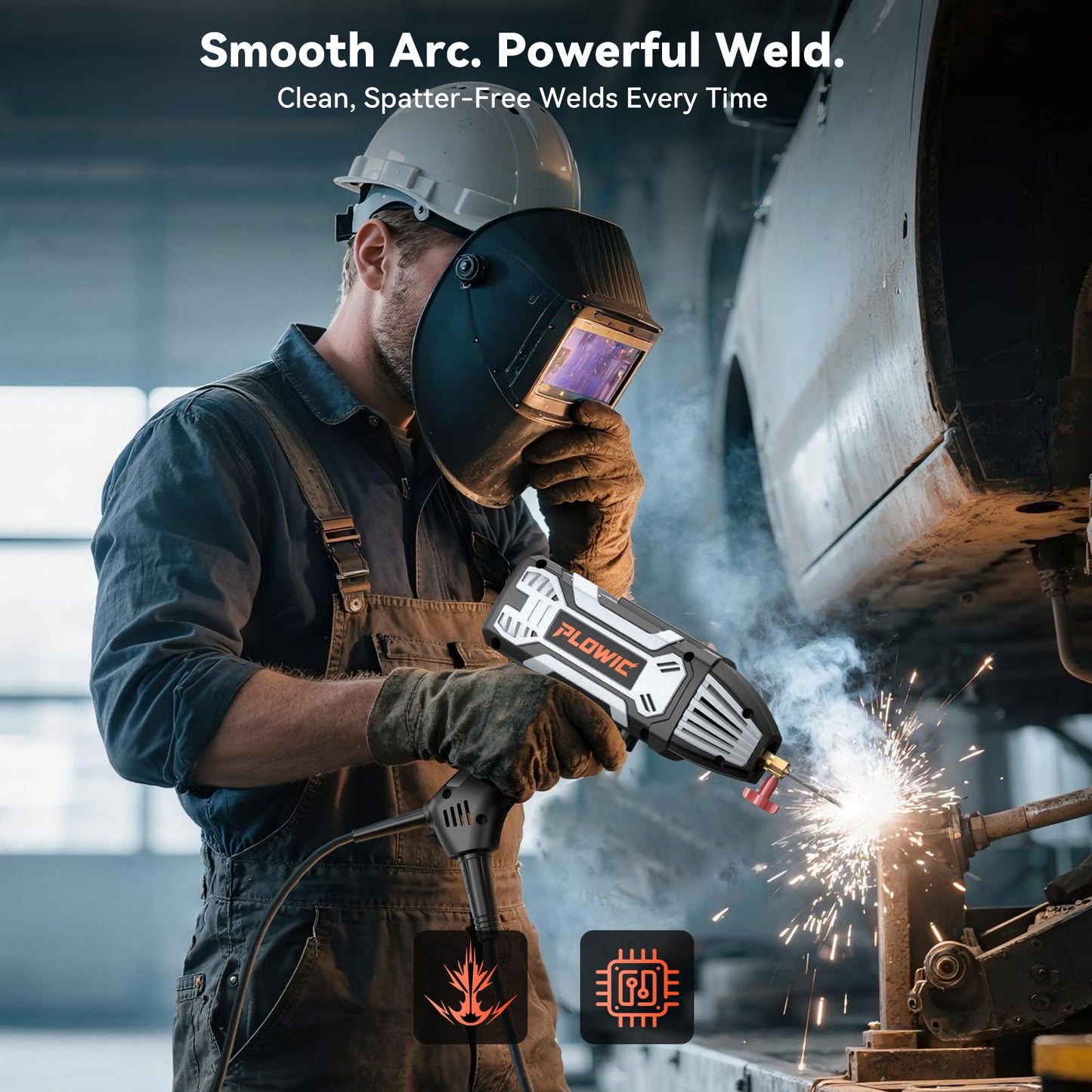 Portable Welding Machine 110V, Portable Handheld Welder with IGBT Inverter 5 Variable Current Adjustment, Electric ARC Stick Welder Gun for 1/16"-1/8" Rods, Carring Case &20 Rods Included