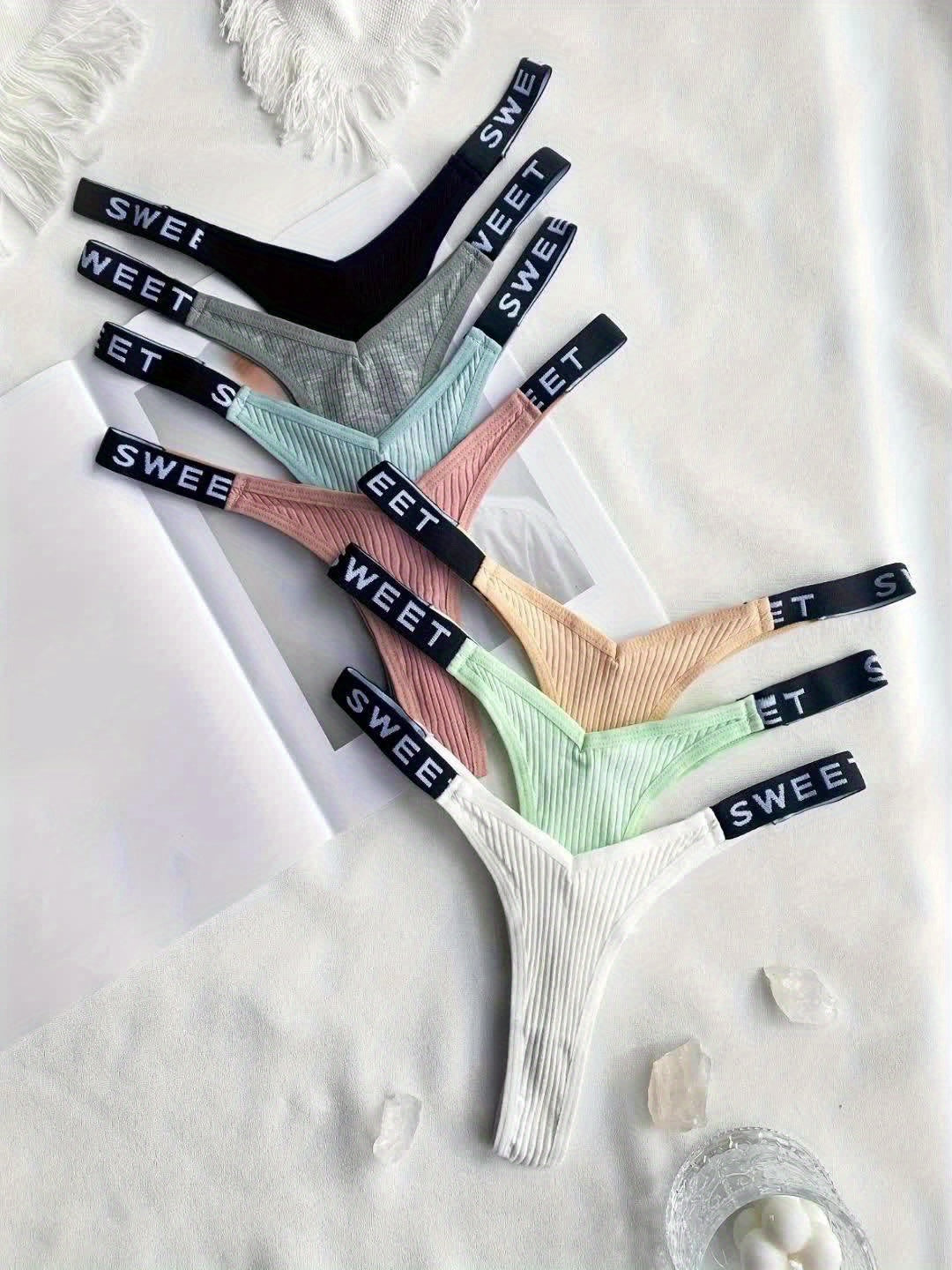 7pcs Combination European and American Underwear Women's Thong