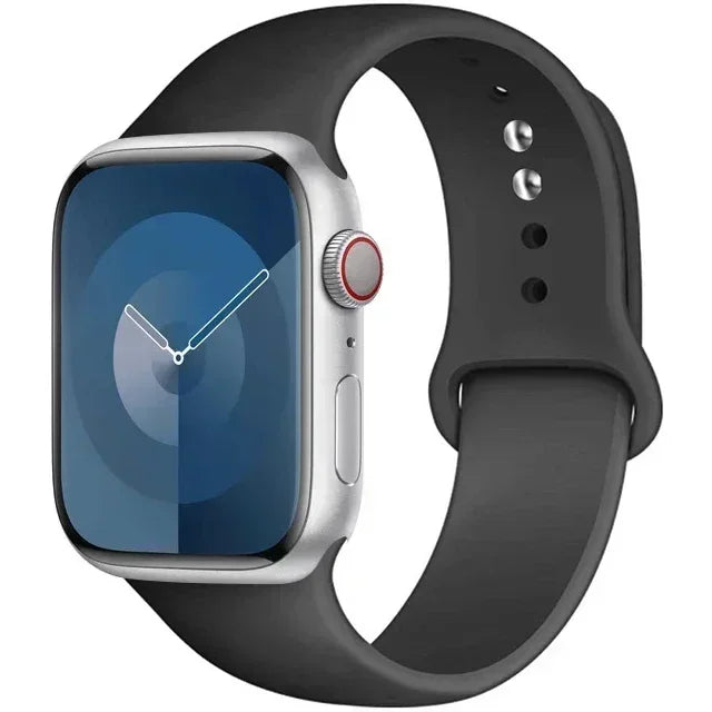 Silicone Band For Apple Watch strap 44mm 45mm 40mm 41mm 42-38mm 45 mm sport bracelet iwatch series 8 7 6 5 4 3 SE 9 Ultra 2 49mm