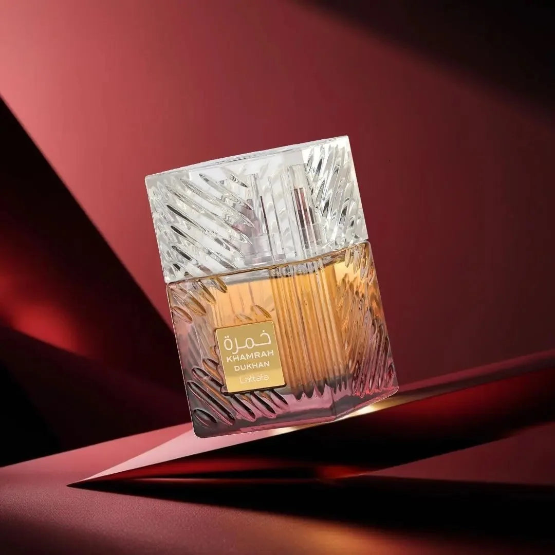 Lattafa Khamrah Dukhan Eau de Parfum Spray 100ml Original Arab Perfumes High Quality Lasting Oriental Perfume Cologne Makeup