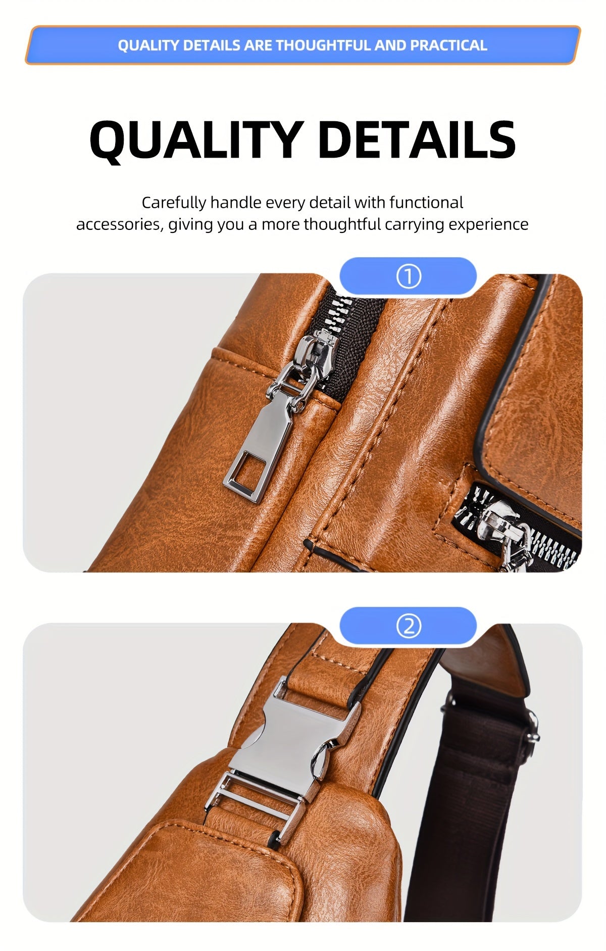 New Waterproof, Stainproof And Wear-resistant Ladies Crossbody Bag Ladies Chest Bag Handbag Shoulder Bag Shoulder Bag Hand Bag With Card Bag Two-piece Set, PU Fabric, Large Pocket And Large Capacity, Easy To Carry, New Textur