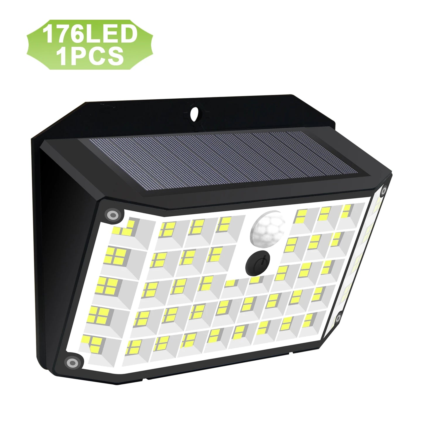 Outdoor Solar Motion Sensor Lights 468/528 LED Waterproof Solar Security Wall Lights for Garden Patio Pool Yard Fence Driveway