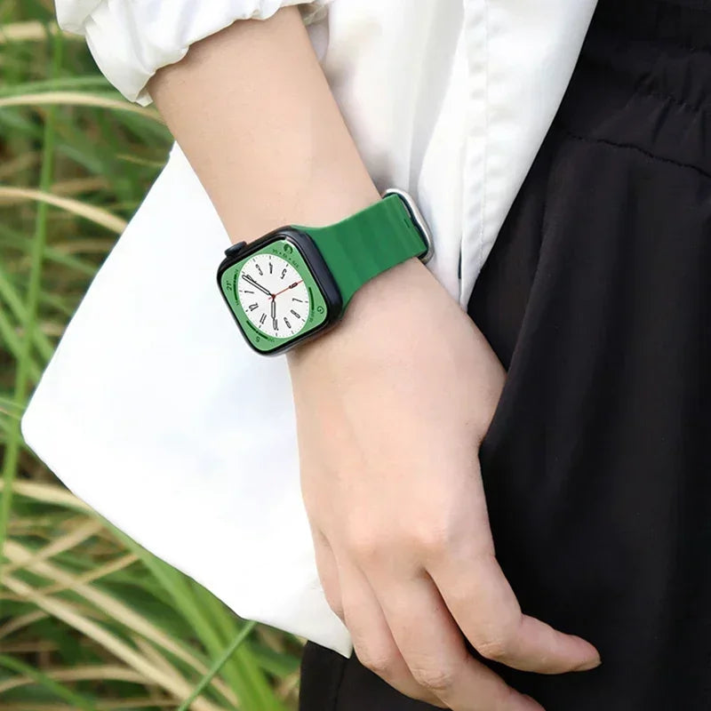 Ocean strap For Apple Watch Ultra 2 Band 49mm 10 9 8 7 45mm 41mm Silicone Bracelet Wristband iWatch 6 5 4 3 SE 44mm 40 42mm band