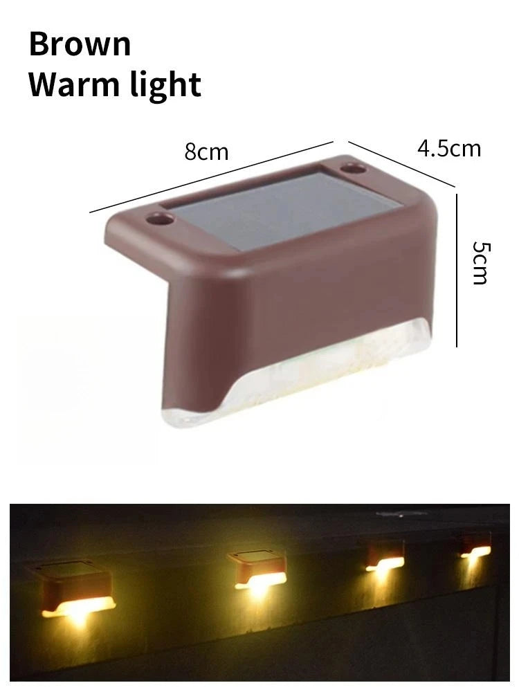 Solar Deck Lights 1-6 PacK Outdoor Step Lights Waterproof Led Solar Lamp For Stairs Railing Step Fence Yard Patio and Pathway