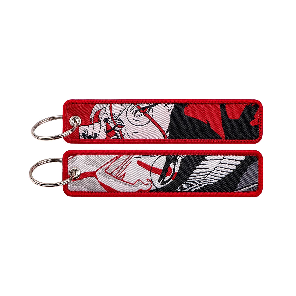 Classic Anime Cool Embroidery Key Fobs Key Tag Motorcycles Cars Backpack Chaveiro Keychain For Friends Fashion Key Ring Gifts