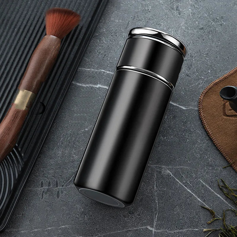 420ml Double Stainless Steel 304 Tea Vacuum Flask With Filter Leak-Proof Business Style Thermos Mug Thermal Water Bottle Tumbler